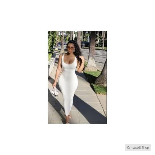 Ladies Long Maxi Bodycon Vest Dress Pregnancy Friendly