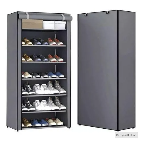 CYFAZA 7-Level Shoe Organizer - 24 Pairs Capacity - Space-Saving Shoe Rack Storage Solution
