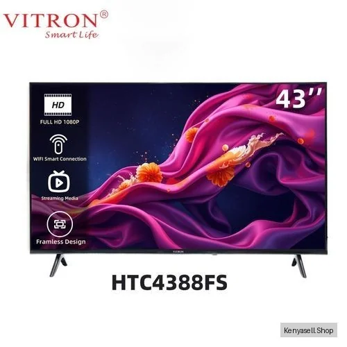 Vitron HTC4388FS - 43" Smart  Android Frameless TV - Black (1YR WRTY)