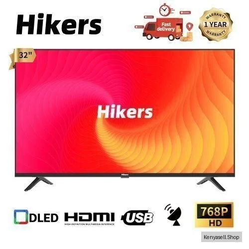 Hikers 32'' Digital Frameless HD LED TV - Black (1YR WRTY)