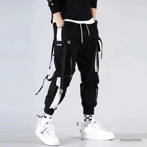 Hip Hop Cargo Pants Men Streetwear Fashion Sweatpants Male Casual Trousers Pants