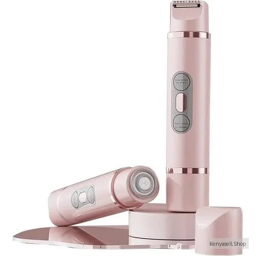 Dual Head Shaver Adjustable Women's Private Female Body Hair Removal Device - Pink
