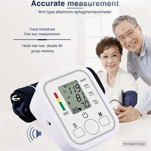 Voice Digital Arm Heartbeat Blood Pressure Monitor
