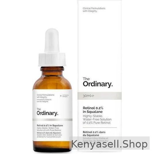 The Ordinary Retinol 0.2% In Squalane Anti-wrinkle, Anti-aging & Firming Face Serum.