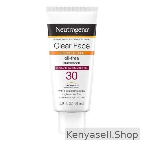 Skin Care Dermatologic Cosmetic Laboratories (Original)Neutrogena Clear Face Break-Out Free Oil Free SPF30 Sunscreen Broad Spectrum 3oz