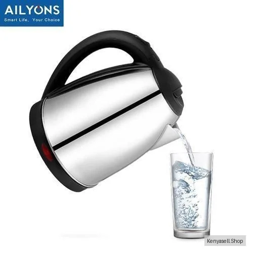 AILYONS FK-0301 Stainless Steel 2.0L Electric Kettle-Black