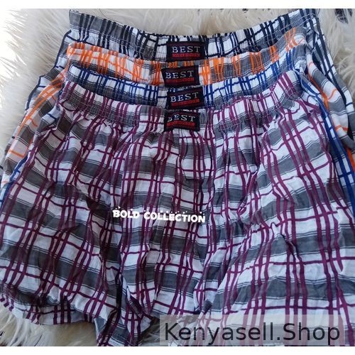 6PACK Soft Cotton Light Men's Checked Boxers(SIZE 26-34)