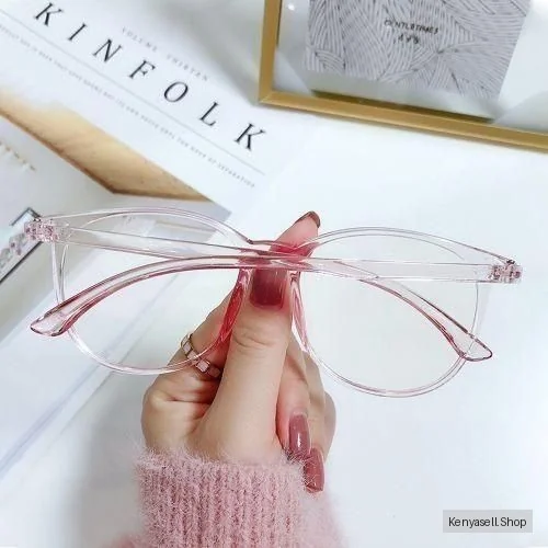 Anti Blue Light Computer Glasses For Anti Eyestrain UV400 Blue Light - Dark Pink