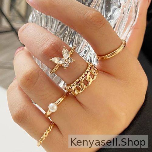 5 Pcs Rings For Women Jewelry Finger Rings Sets