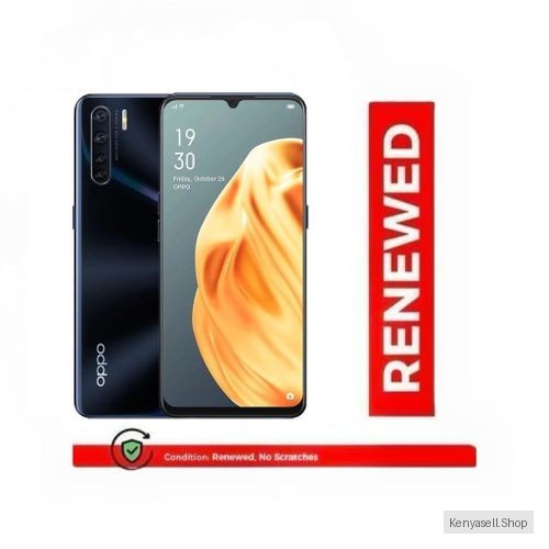 Android Smartphone Refurbished OPPO A91 6.4‘ AMOLED 48mp quad camara 8+128GB 4000mAh  (blue)