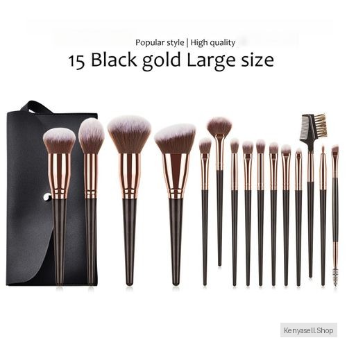 Homarom Makeup Brush Sets 15PCS  Professional Ultra-Soft Makeup Brush Set Eyeshadow & Blush Brushes,Contour Brush, Full Makeup Brush Collection with Bag