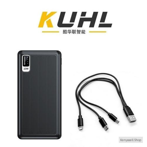 Kuhl KUHL K1 20,000mAh Power Bank – High-Capacity Portable Charger for Phones & USB Devices