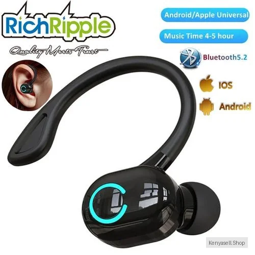 RichRipple Hook CEO Bluetooth Earbud Sport Wireless Earphone Headset