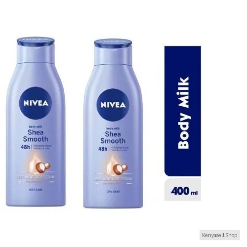 NIVEA Shea Smooth Body Lotion For Women - 400ml (Pack Of 2)