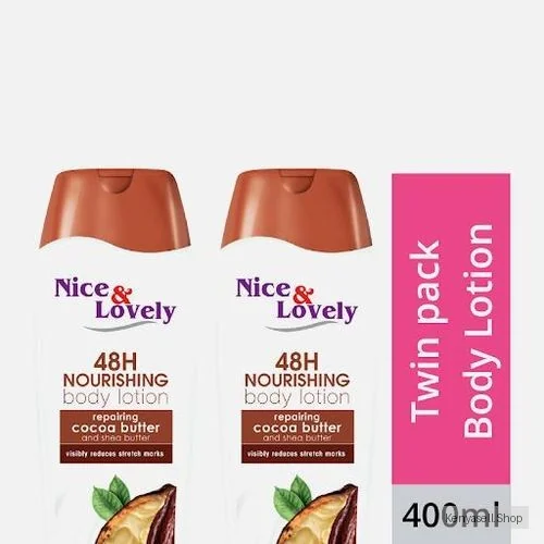 Nice & Lovely Cocoa Butter 400ml lotion (Twin Pack)