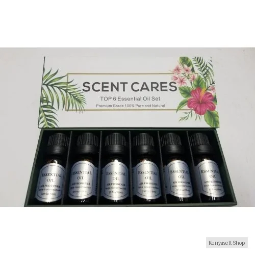 6-Piece Essential Oil Set – 100% Pure & Natural Aromatherapy Humidifier Oils Therapeutic Grade Diffuser Oils For At Home Crafts, SPA Use