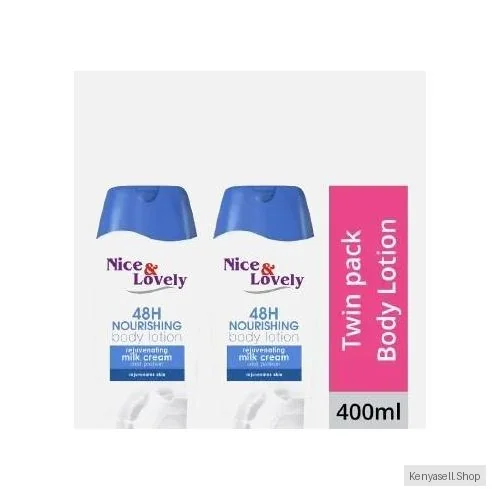 Nice & Lovely Body Milk  400ml lotion (Twin Pack)