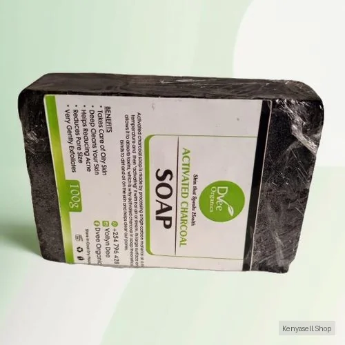 Dvee Organics Activated Charcoal Soap - Detoxifying Oily Skin Soap