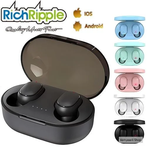 RichRipple A6S Bluetooth Headsets 9D Stereo Wireless Earphones Earpods