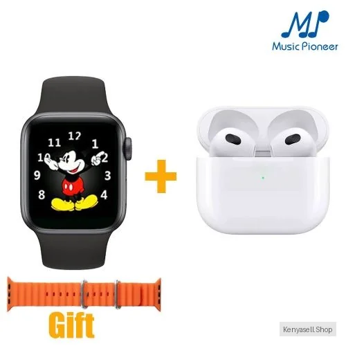 Music Pioneer 2-in-1 Smartwatch&Bluetooth Earbuds Wireless Kit