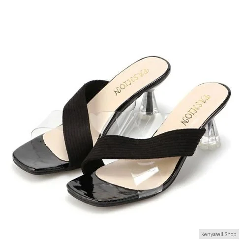 Women Shoes Fashion High Heel Open Black Non-slip Stiletto Ladies Sandals School