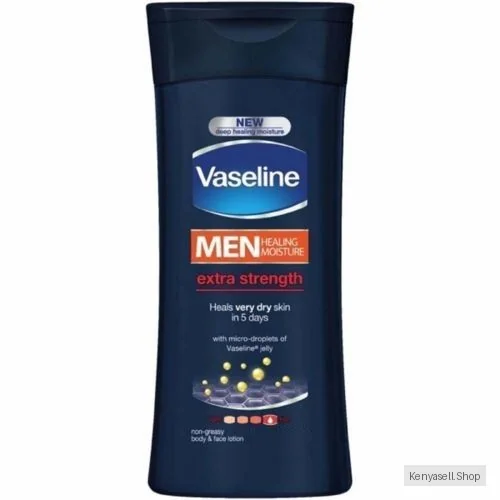 Vaseline Men Body Lotion Extra Strength 400ml + FREE Petroleum Jelly