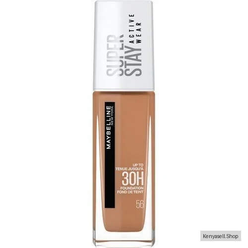 Maybelline SuperStay 30H Active Wear Foundation, 30 Hour Long-Lasting Liquid Foundation, Lightweight Feel, Water, Sweat And Transfer Resistant - 56 TOFFEE, 30ml