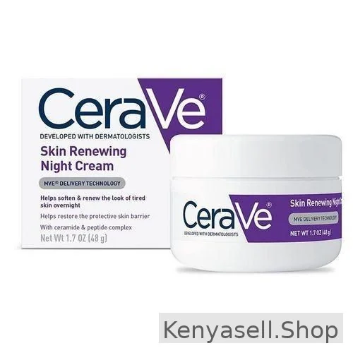 CeraVe Skin Renewing Moisturizing Night Cream Nongreasy Hyaluronic Acid