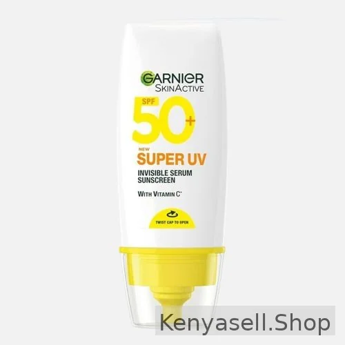 Garnier Skin Active Super UV Invisible Sunscreen SPF50 with Vitamin C - Protects and Reduces 53% Dark Marks