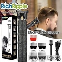 RichRipple  Electric Hair Clippers Rechargeable Beard Hair Trimmer Salon Hair Cutting Kit  Vs Limit Comb