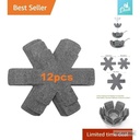 addigoes 12-Piece Pot and Pan Protector Set - 3 Sizes of Stacking Dividers & Separator Pads for Cookware Scratch Protection