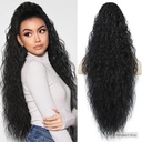 addigoes 30 Inch Claw Long Wavy Ponytail Extension, Fluffy Natural Looking Synthetic Hairpiece - Easy Clip-in Hair Extensions for Women, Black Color for Daily Use