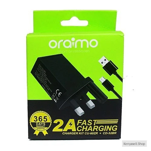Oraimo 2A Fast Charging Original Charger Type B- Normal Charger