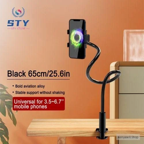 ARHANORY Tripod Stand Phone Holder Desktop Lazy With Rotate 360 Degrees Various Shapes Black