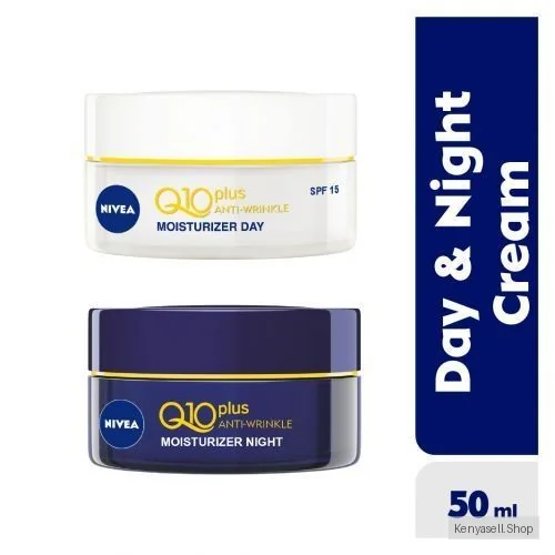 NIVEA Q10 Power Anti-Wrinkle Day Cream 50ml & Night Cream 50ml