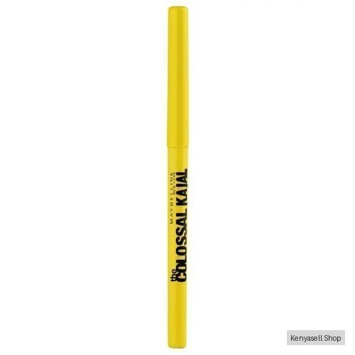 Maybelline Crayon Khol Colossal Kajal Black Eyeliner With Intense Black Color That Lasts Upt0 12H, Enriched With Argan Oil