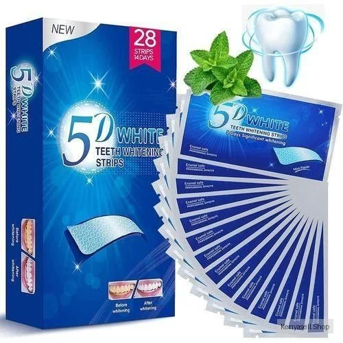 28 Teeth Whiten Strips, Safe Teeth Cleaning, Coffee, Wine, Stain Remover