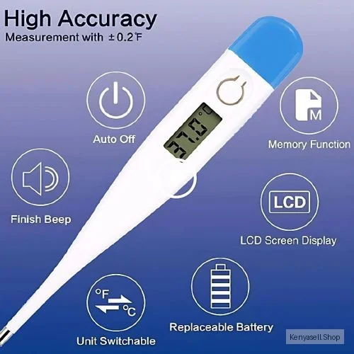 Digital Precision Thermometer for Baby & Adult – LCD Oral Temperature Monitor for Home Use – Infant, Child & Maternity Care Tool