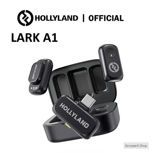 Hollyland Hollyland LARK A1 Combo - Wireless Mini Microphone for iPhone & Android (2TX + USB-C RX + Lightning RX + Charging Case), Magnetic Mic for YouTube, TikTok, Podcast, Vlogging  (White)