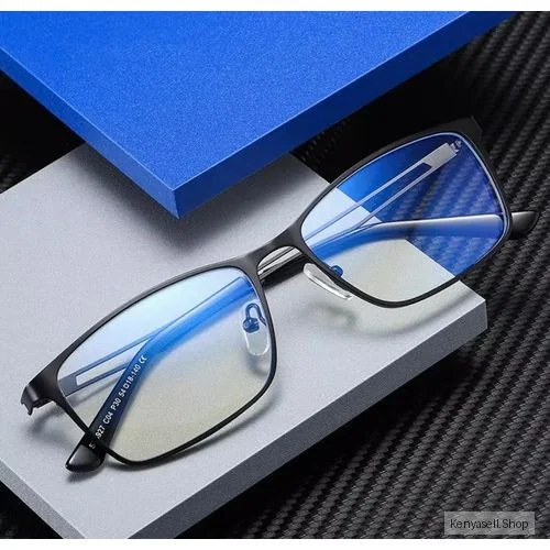 Square Metal Eyewear Blue Light Blocking Computer Glasses